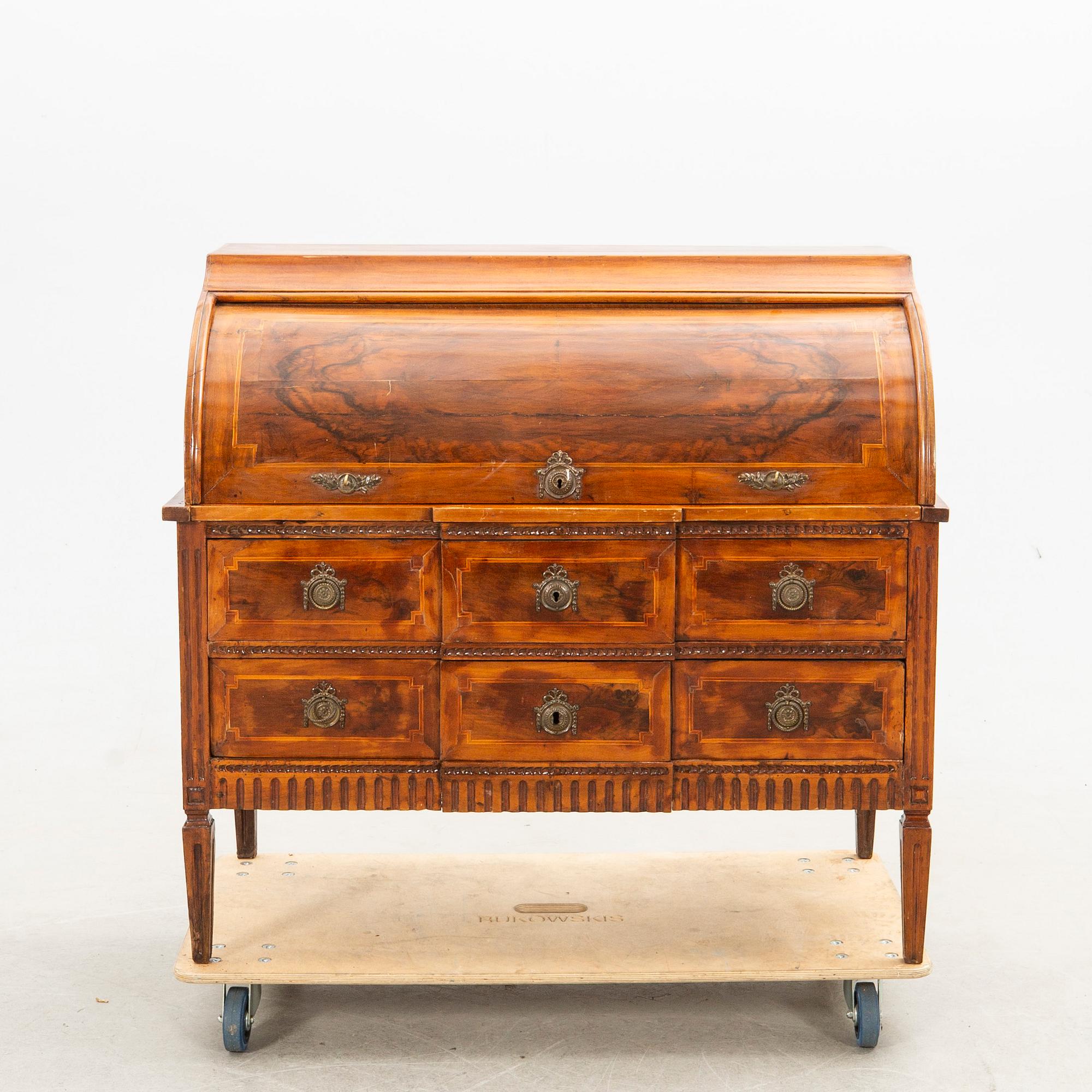 Rullklaffssekretär, Mellaneuropa, sekelskiftet 1700/1800-tal.