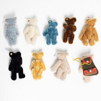 Steiff, bears, 9 pcs, Germany, 1997-2005.