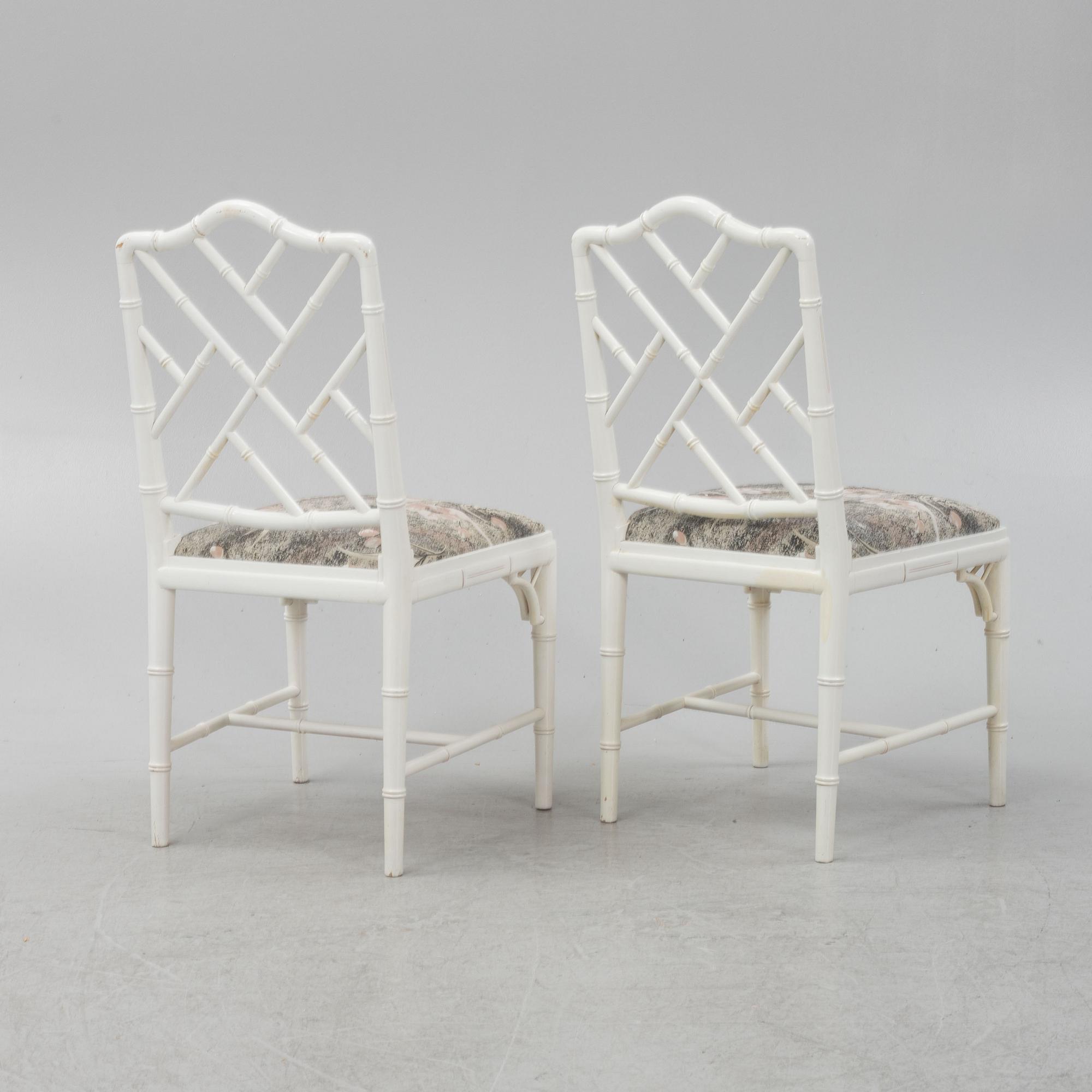 A 7-piece dining group, Miranda of Sweden, late 20th Century.