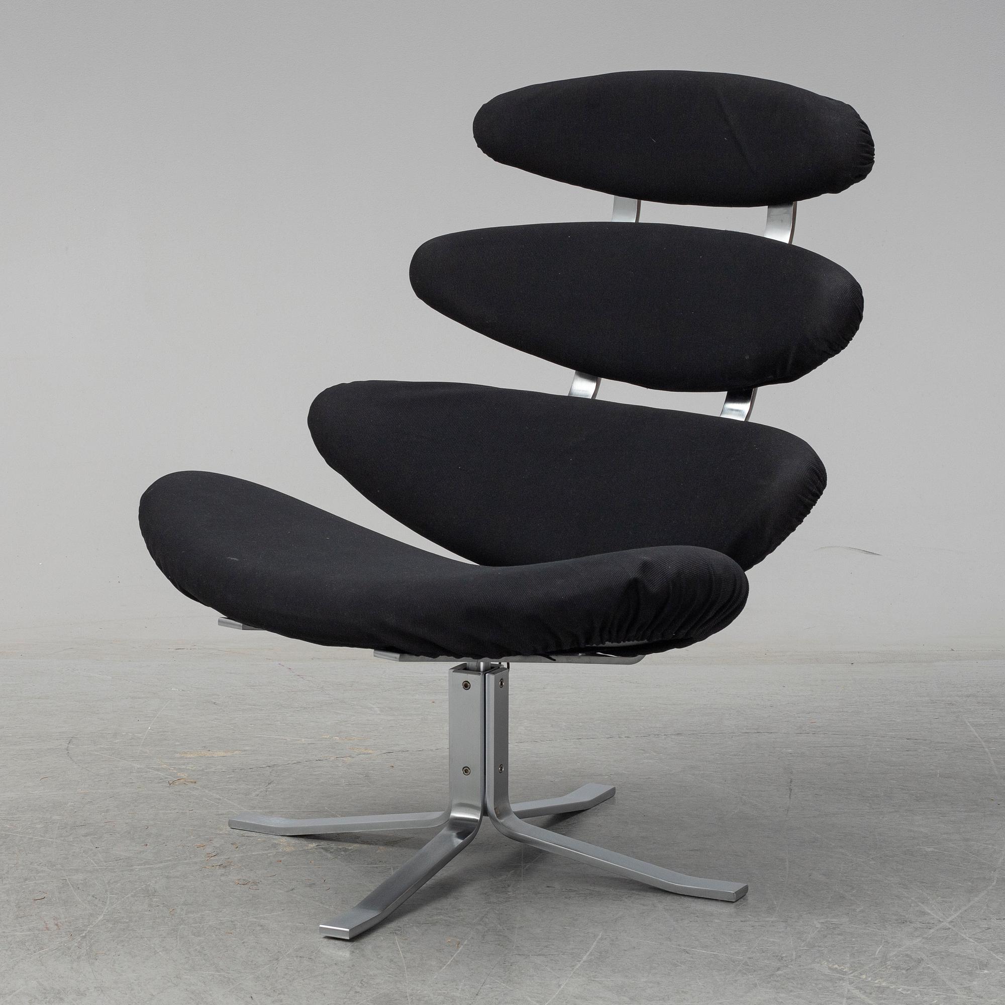 POUL VOLTHER, a 'Corona EJ 5' easy chair, Erik Jørgensen, Denmark.