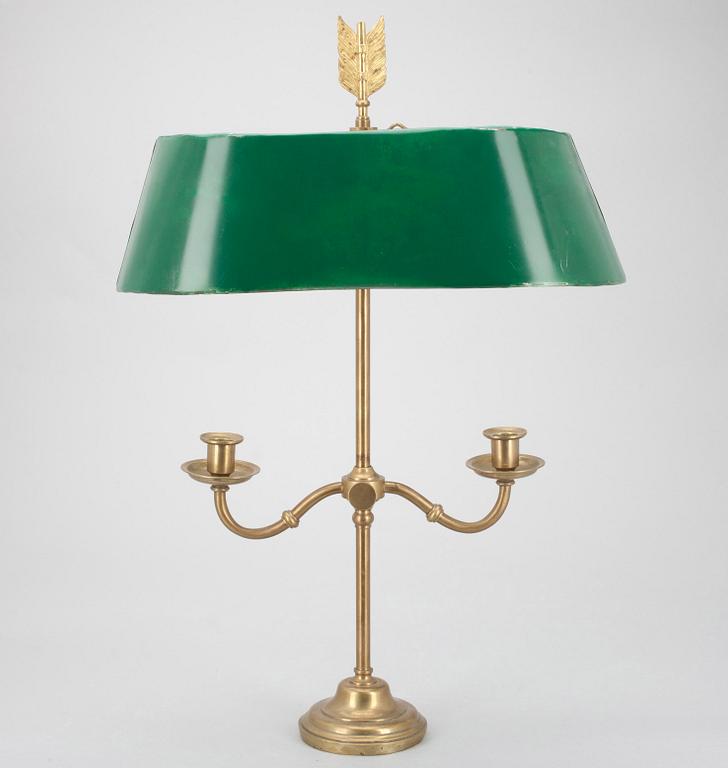BORDSLAMPA "Lampe à bouillotte", 1900-talets början.