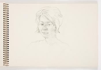 Lotte Laserstein, 3 skissböcker med blyertsteckningar.