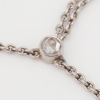 HÄNGE med emalj och barockpärla i form av Guds lamm, rubiner, pärlor och diamant. Nyrenässans, ca 1860.