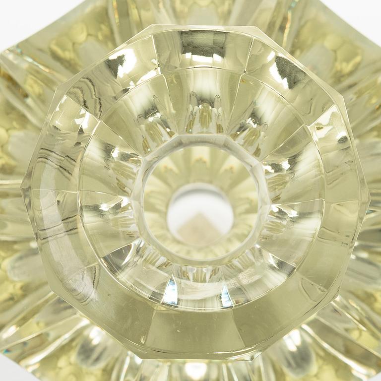 Aimo Okkolin, a 'Lighthouse' vase signed Aimo Okkolin Riihimäen Lasi Oy.