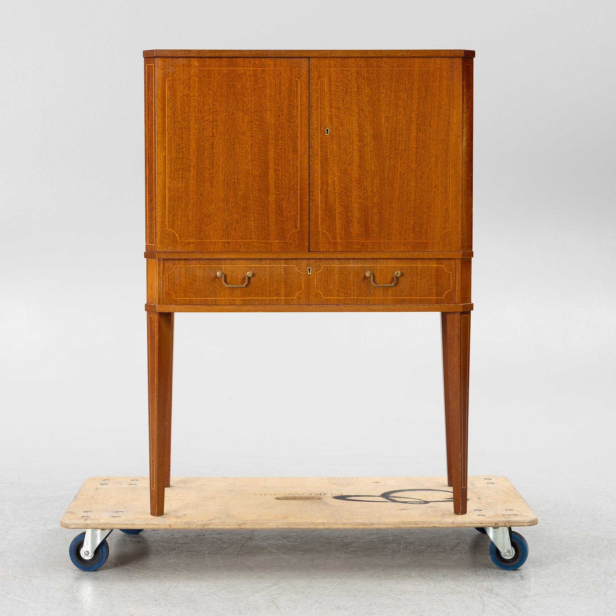 Bar cabinet, mid-20th century.
