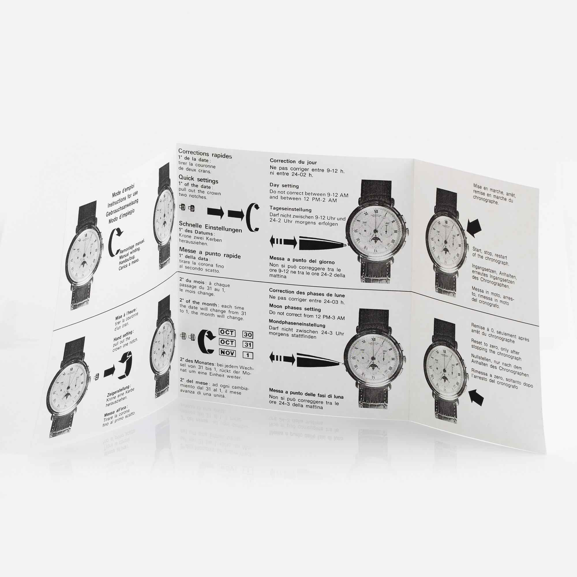 Urban Jürgensen, Reference 1, chronograph, ca 1986.