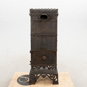 Fireplace, Central Europe, cast iron, circa 1900.