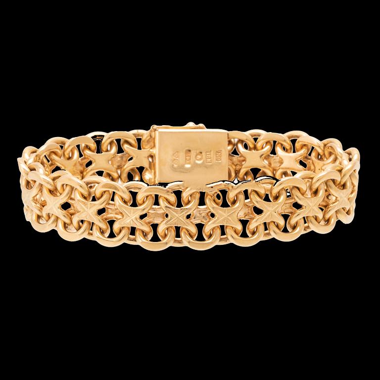 Bracelet x-link 18K gold.
