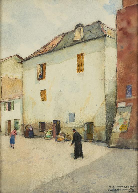 Olle Hjortzberg, Motif from Alassio.