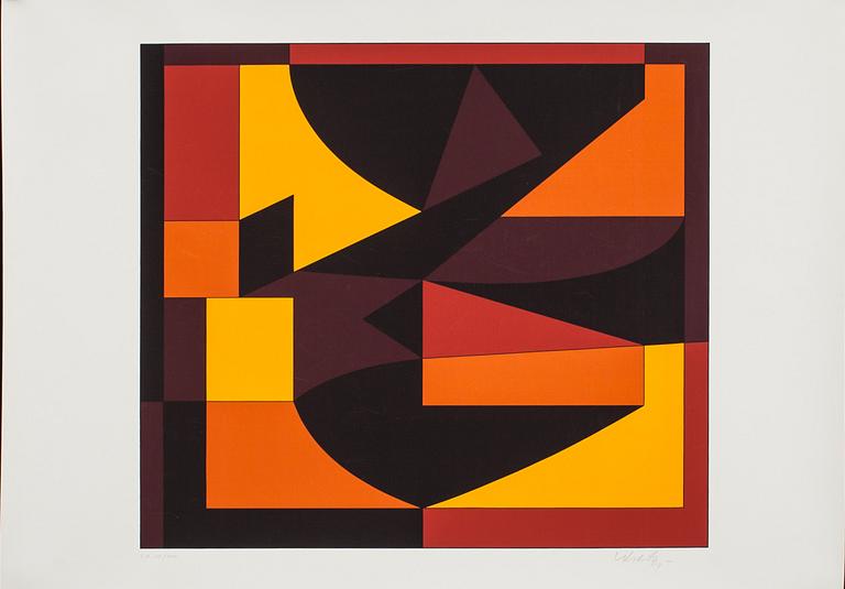 VICTOR VASARELY, serigrafi, signerad och numrerad E.A. VIII/XVIII.