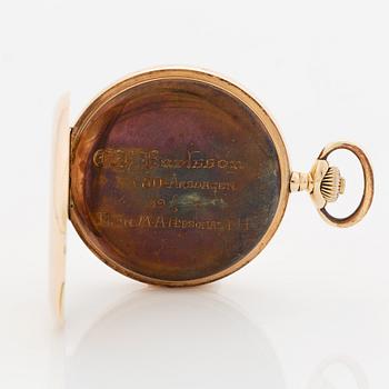 J. Calame Robert, pocket watch, hunter, 51,5 mm.