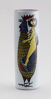 VAS, fajans, "Karneval", Stig Lindberg, Gustavsberg.