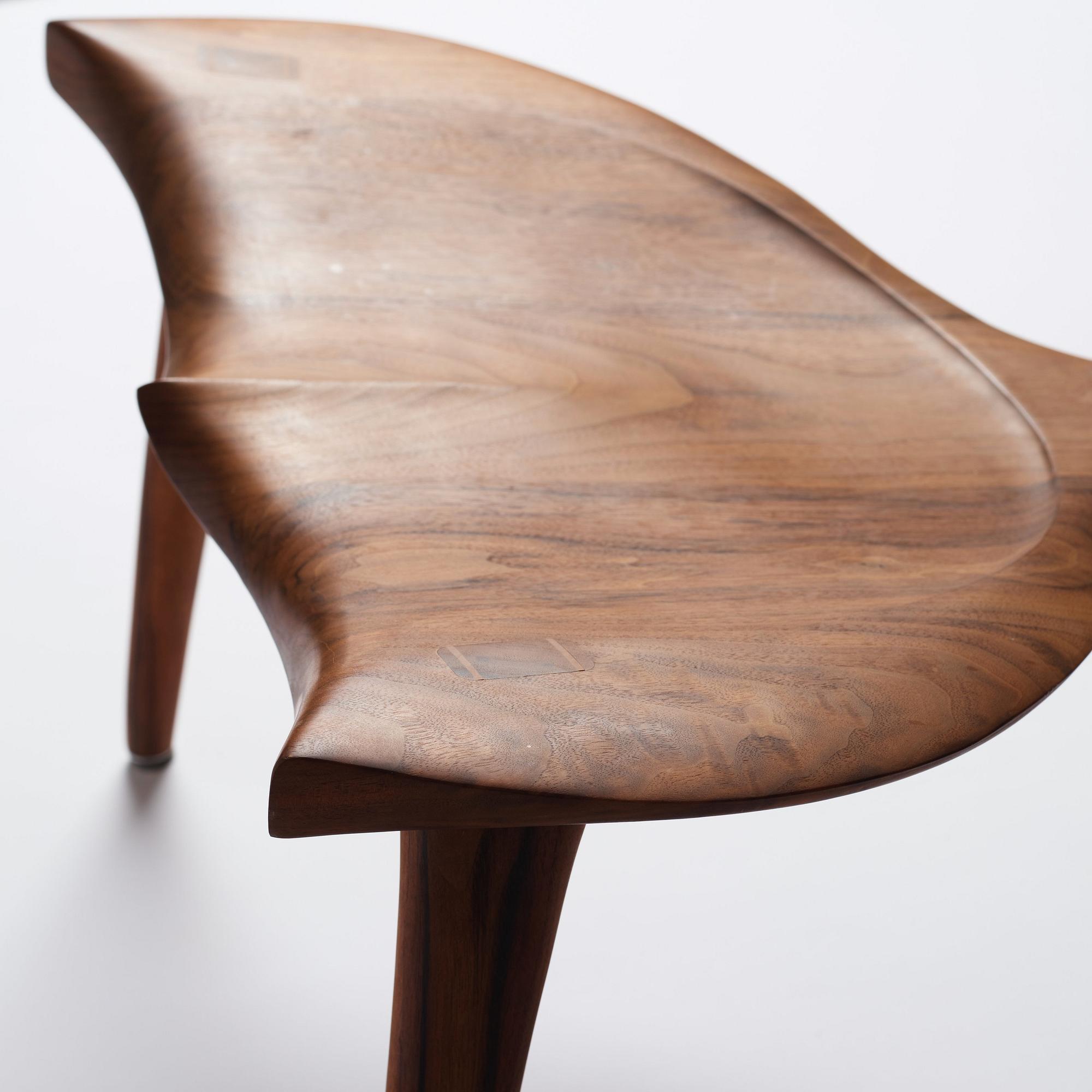 Morten Stenbæk, a "Whale Chair", No. 17, his own studio, Denmark, 2018.