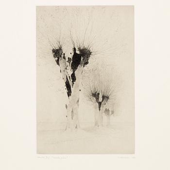 Gunnar Norrman, Drypoint engravings, 9, signed and numbered.