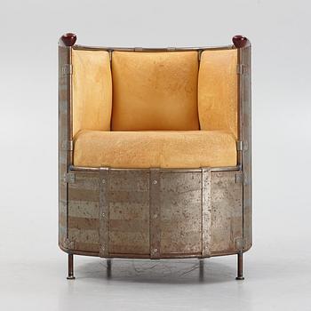 Mats Theselius, an 'Älgskinnsfåtöljen' lounge chair, Källemo, ed. 311/360, Sweden post 1991.