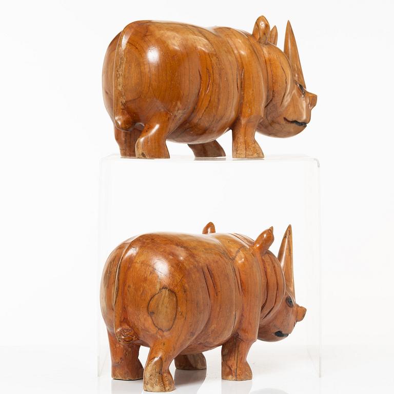 Skulpturer, ett par, Afrika, 1900-tal.