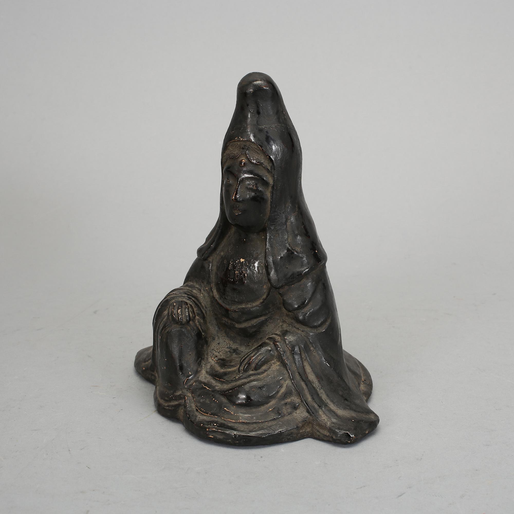 KANNON, lergods, Japan, Edo (1603-1868).