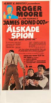 Filmaffischer, 3 st, James Bond.