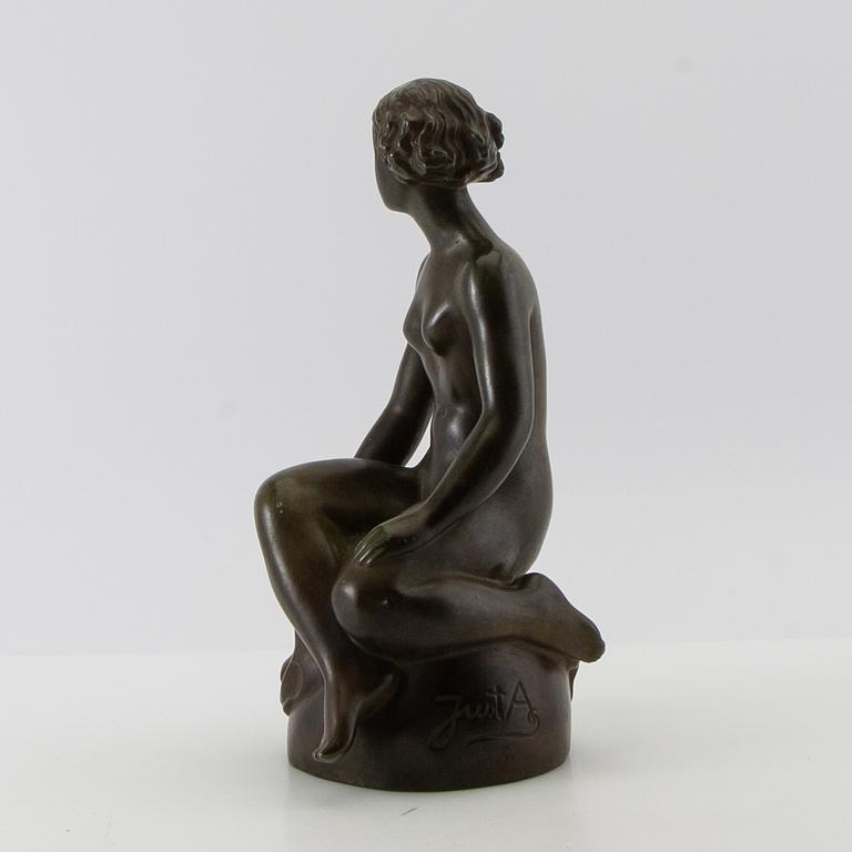 Just Andersen, skulptur, discometall.