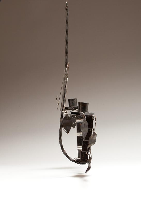 LJUSSTAKE, smidesjärn. Allmoge. 1900-tal.