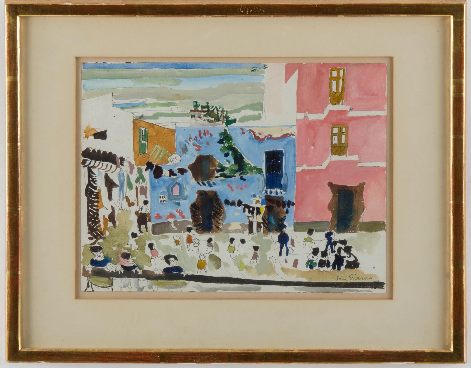 SVEN X:ET ERIXSON, Watercolour, signed. - Bukowskis