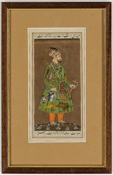 GOUACHER, 2 st, troligen Indien, 1900-tal.
