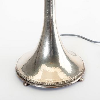 Oscar Sjögren bordslampa silver Göteborg 1920-tal.