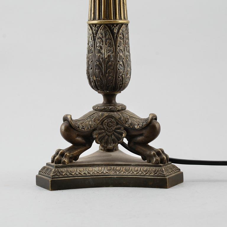 BORDSLAMPA, senempire, 1800-talets första hälft.