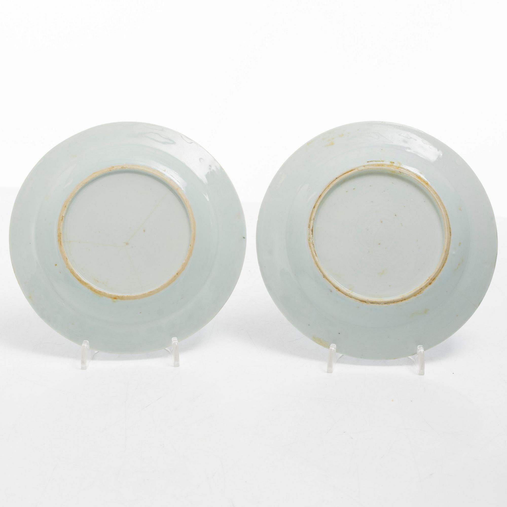 Servisdelar, 10 st, kompaniporslin, Kina, Qingdynastin, Qianlong (1736-95).