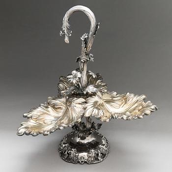 Gustaf Möllenborg, Praktskål, silver, delvis förgylld, Stockholm 1862.