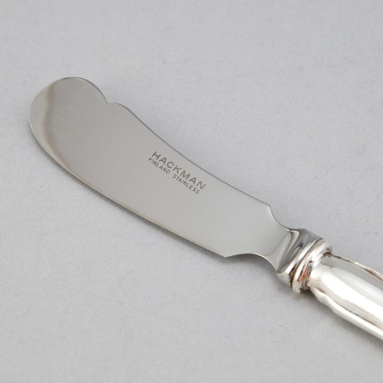 A Finnish silver cutlery, second half of the 20th century (63 pieces).