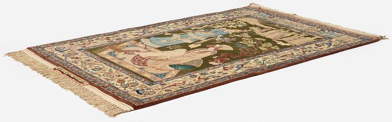 An Isfahan rug, Central Persia, c. 162 x 104 cm.