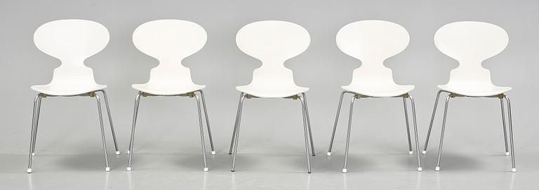 STOLAR, 5 st, "Myran", Arne Jacobsen, Fritz Hansen, 1969.