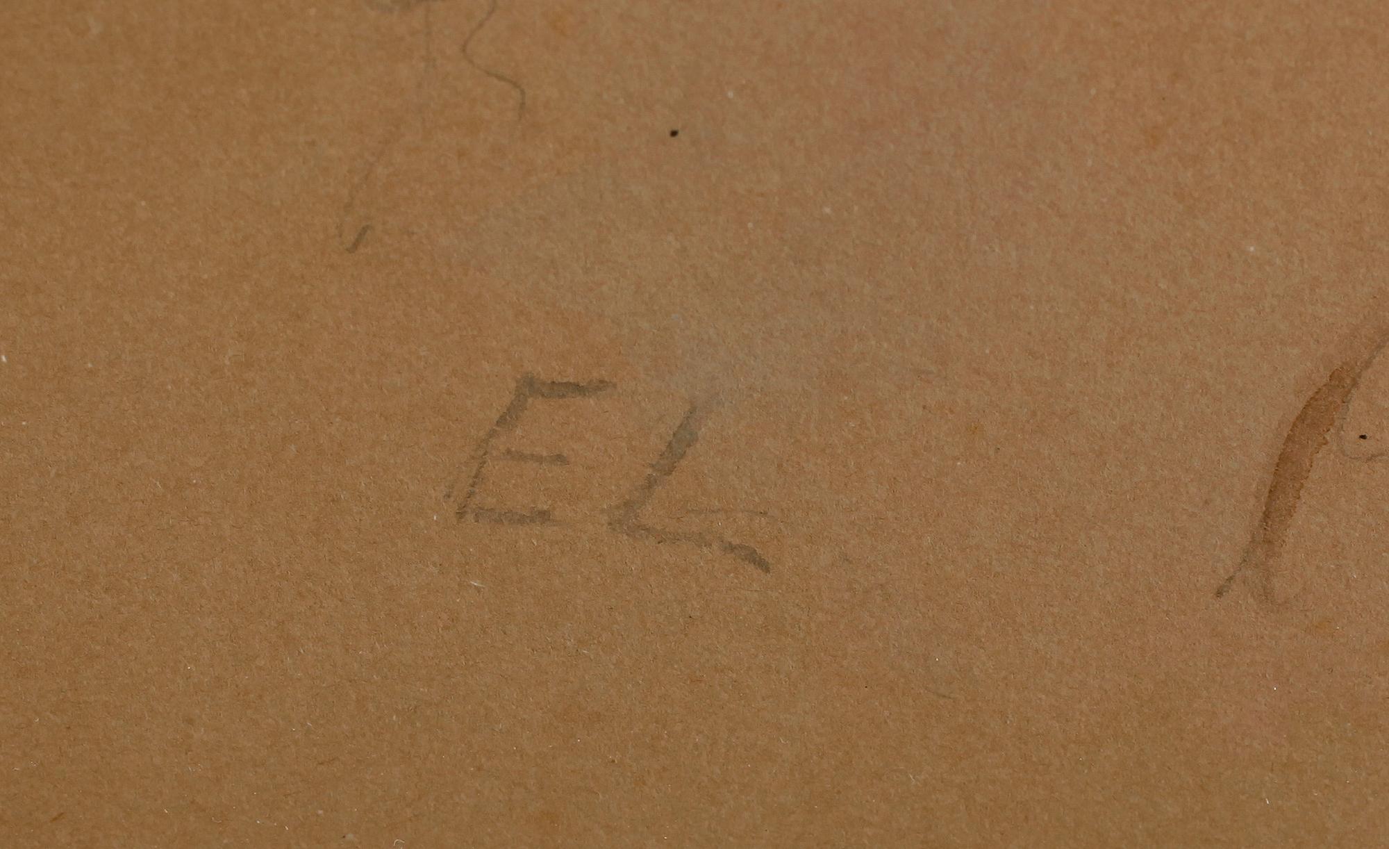 EGRON LUNDGREN, akvarell, monogramsign.