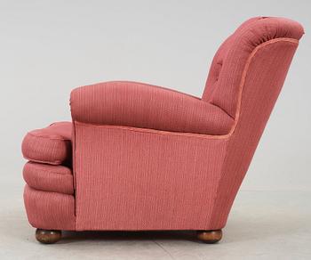 A Josef Frank upholstered easy chair, Svenskt Tenn, model 336.