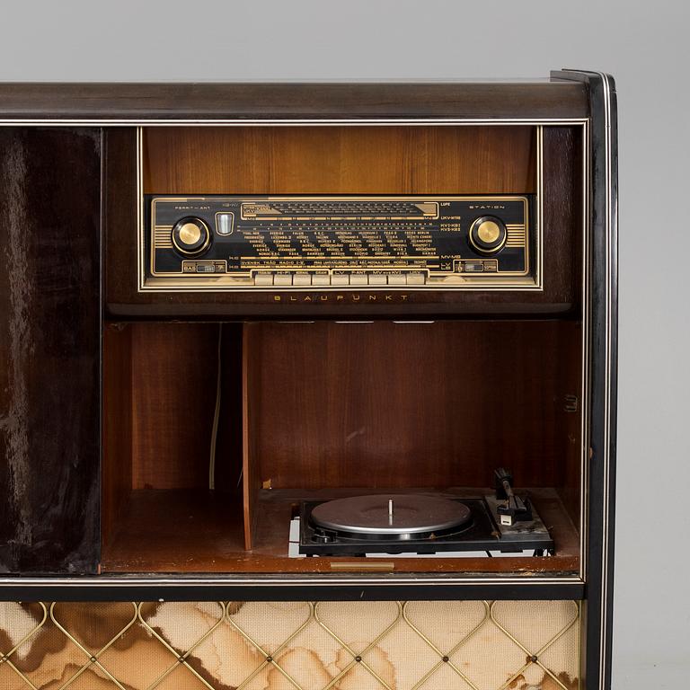 A BAR AND RADIOCABINET, mid 1900s, Blaupunkt, Germany.