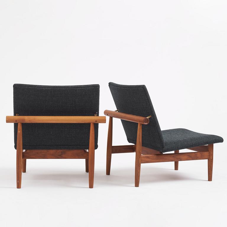 Finn Juhl, a pair of armchairs, "Japan", House of Finn Juhl, Denmark, 21st century.