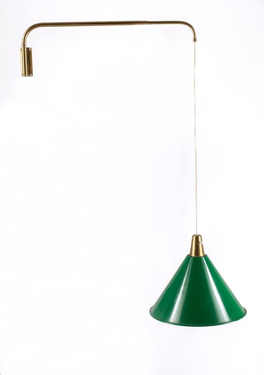 VÄGGLAMPA, ASEA, 1900-tal. H skärm ca 35.