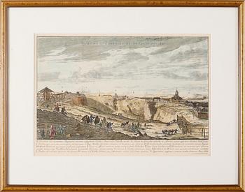 Two colored prints from the 19th century.