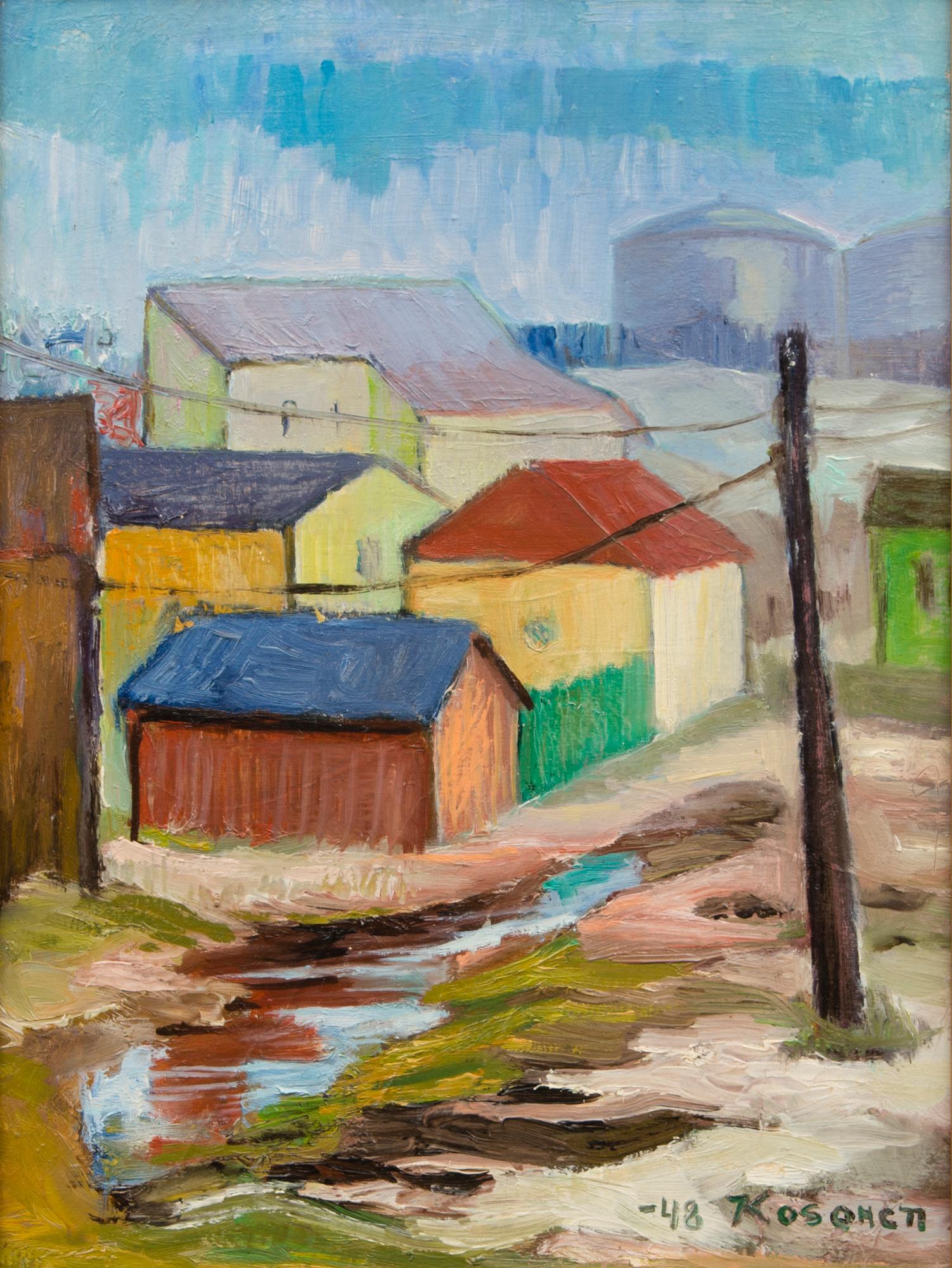 ERKKI KOSONEN, oil on board, signed and dated -48.