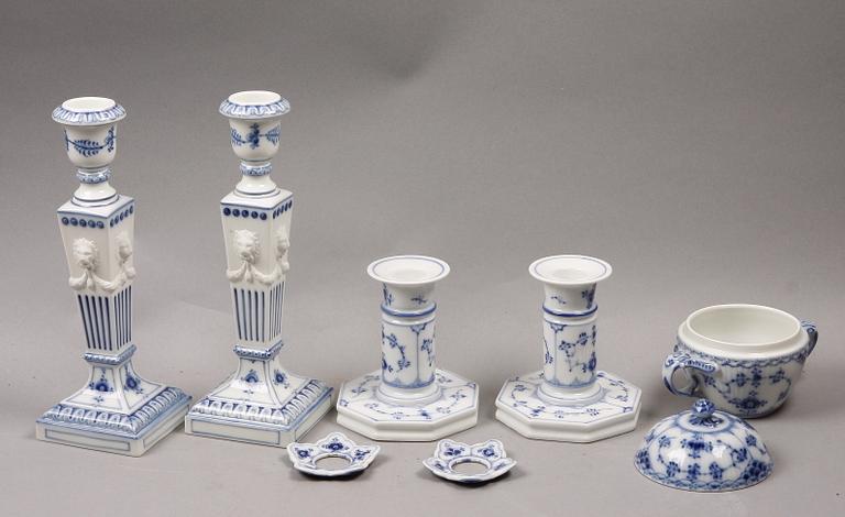 PARTI MUSSELMALET, 7 delar, porslin, Royal Copenhagen.