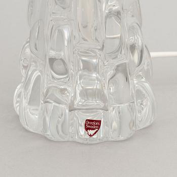 Carl Fagerlund, a matched pair of glass table lights, Orrefors.