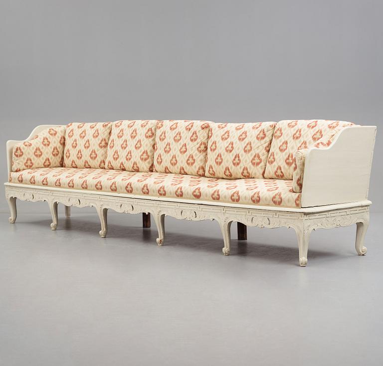 A Swedish Rococo sofa by C Tietze.