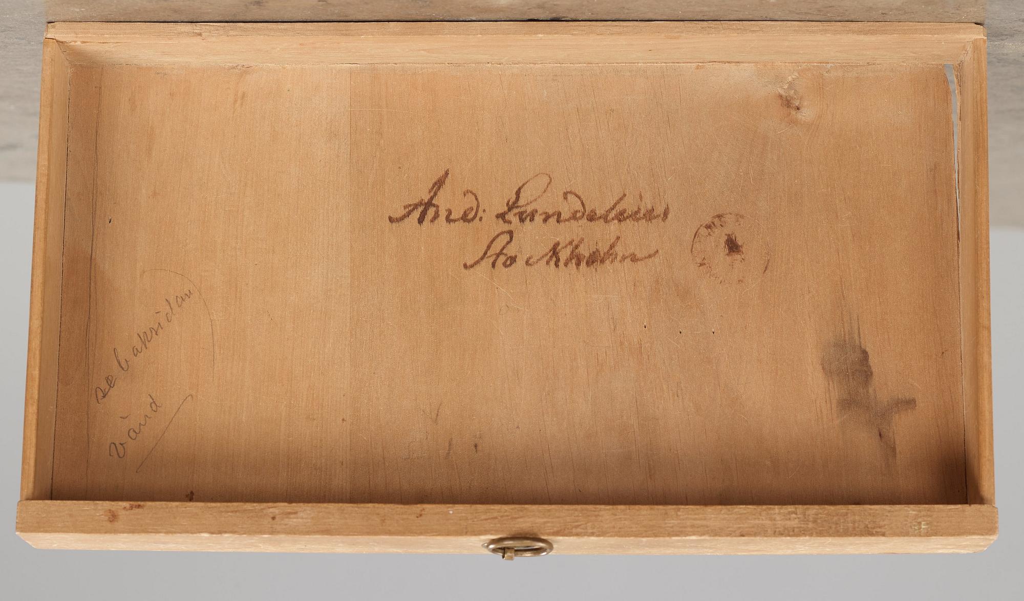 A late Gustavian commode by A. Lundelius.