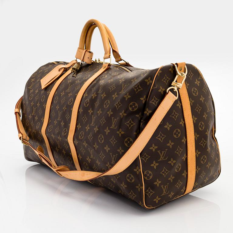 Louis Vuitton, a Monogram Canvas 'Keepall 60 Bandoulière' weekendbag.