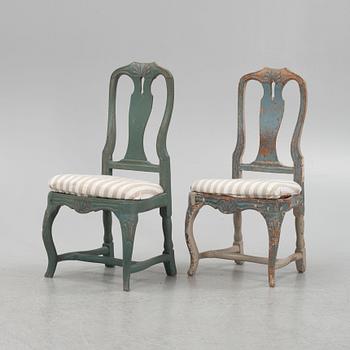 Chairs, a pair, Rococo, 18th century.