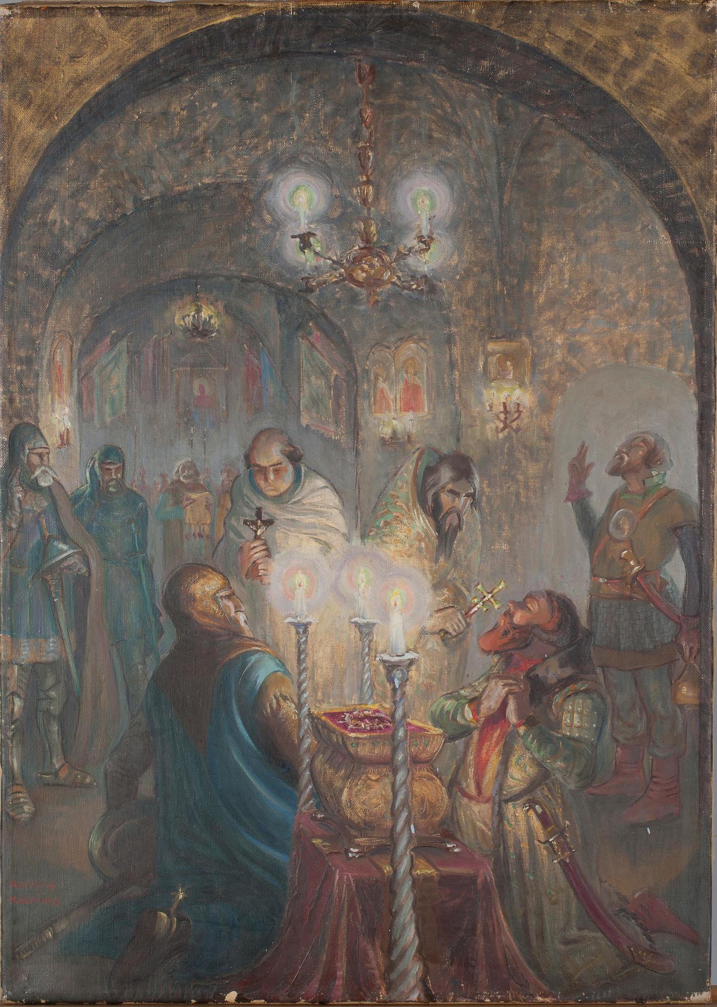 AARNO KARIMO, olja på duk, signerad.