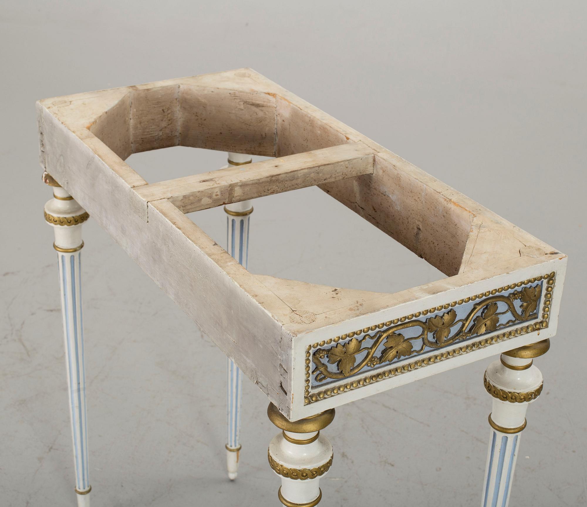 KONSOLBORD, gustavianskt Stockholmsarbete i Pehr Ljungs art, 1700-talets senare del..