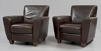 FÅTÖLJER, ett par, Natuzzi, Italien, 1900/2000-tal.