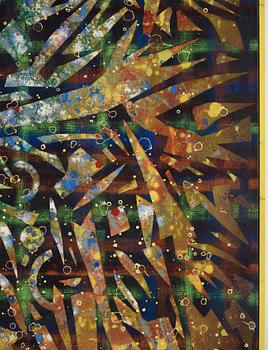 Alfred Boman, mixed media on canvas in artist's frame, signed and dated 2013 verso.